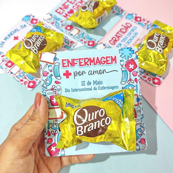 Card com Bombom- Enfermagem