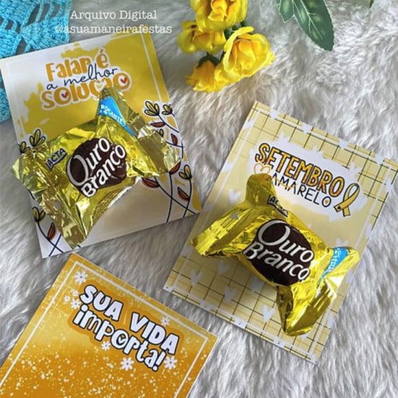 Card Com Bombom- Setembro Amarelo
