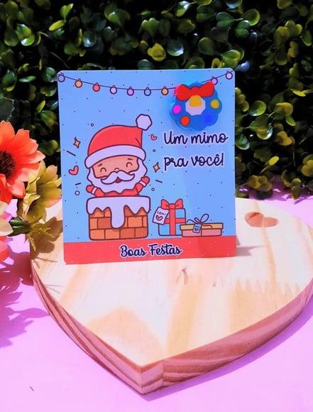 Card com Borracha- Natal