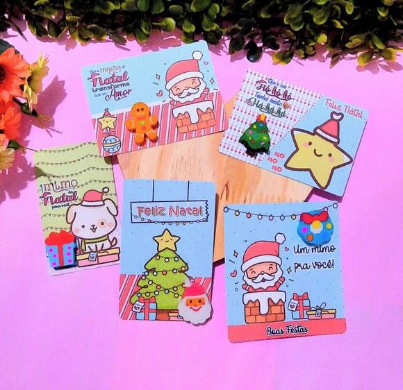 Card com Borracha- Natal