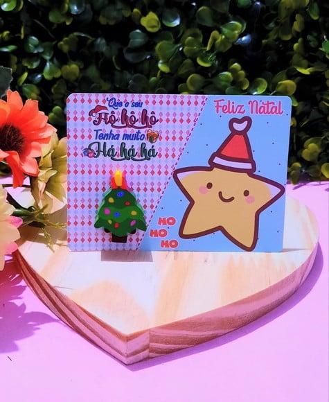 Card com Borracha- Natal