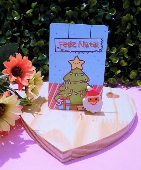 Card com Borracha- Natal