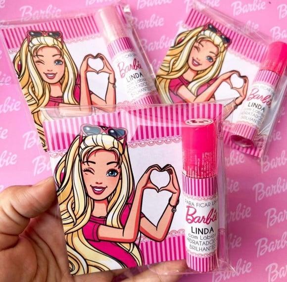 Card com Brilho Labial ou Manteiga de Cacau- Barbie