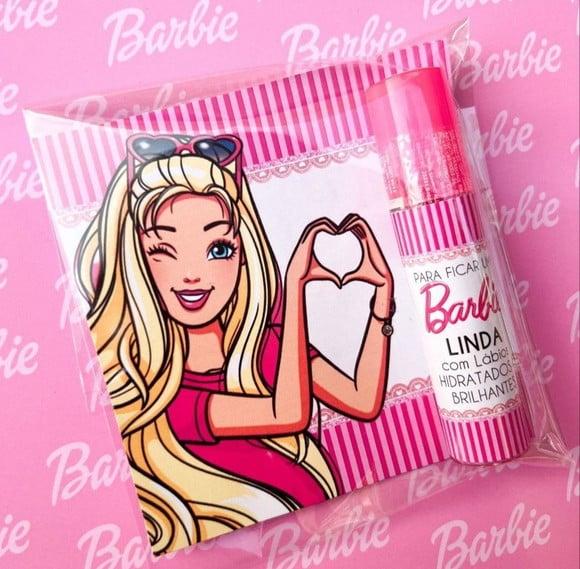 Card com Brilho Labial ou Manteiga de Cacau- Barbie
