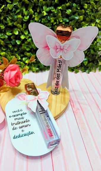 Card com Brilho Labial- Dia das Mães