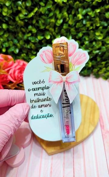 Card com Brilho Labial- Dia das Mães