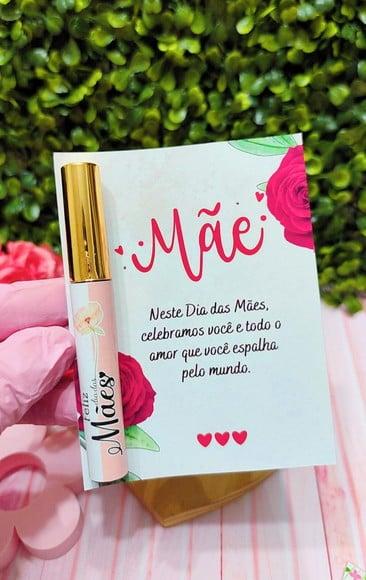 Card com Brilho Labial- Dia das Mães