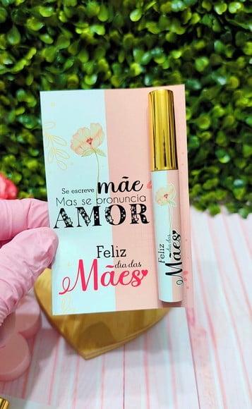 Card com Brilho Labial- Dia das Mães