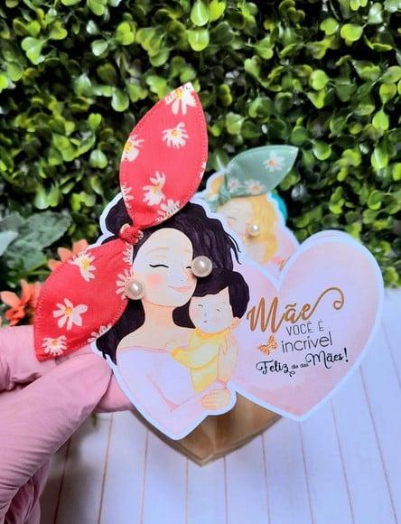 Card com Brinco e Xuxinha- Dia das Mães