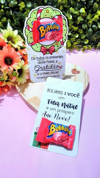Card com Bubbaloo- Natal