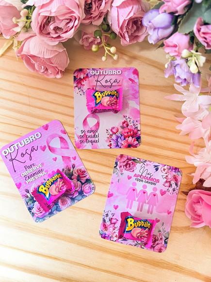 Card com Bubbaloo- Outubro Rosa