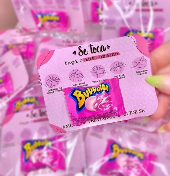 Card com Bubbaloo- Outubro Rosa