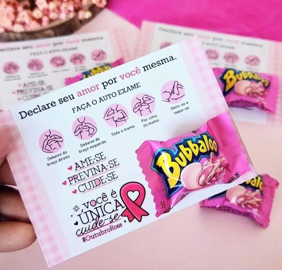 Card com Bubbaloo- Outubro Rosa
