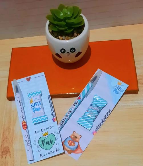 Card com caneta e Balinha-Dia dos Pais