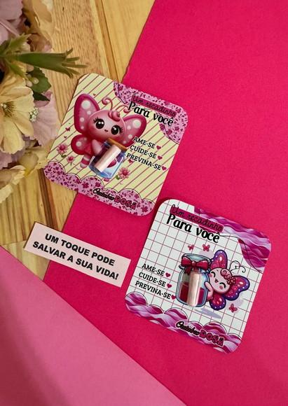 Card com Cápsula Frase- Outubro Rosa