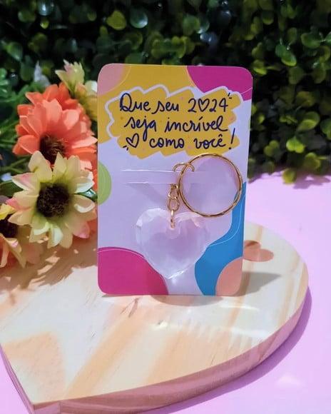 Card com Chaveirinho- Ano Novo