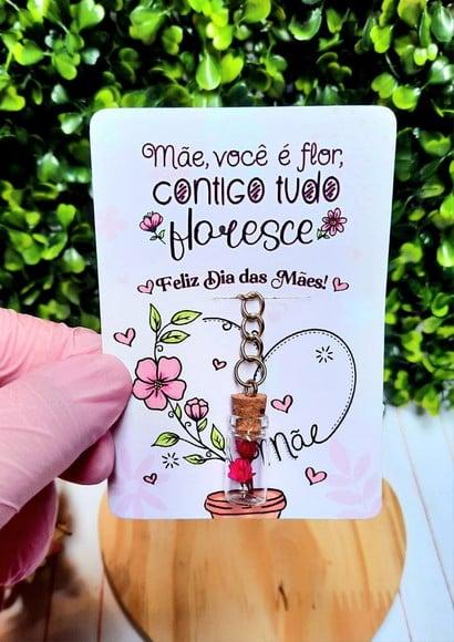 Card com Chaveirinho- Dia das Mães