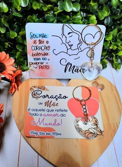 Card com Chaveirinho- Dia das Mães