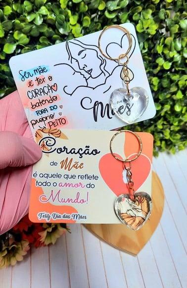 Card com Chaveirinho- Dia das Mães