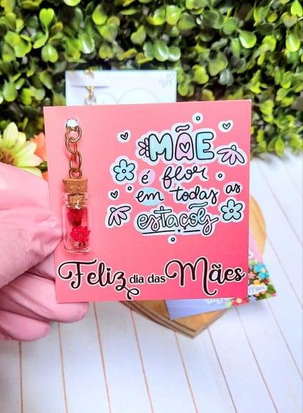 Card com Chaveirinho- Dia das Mães