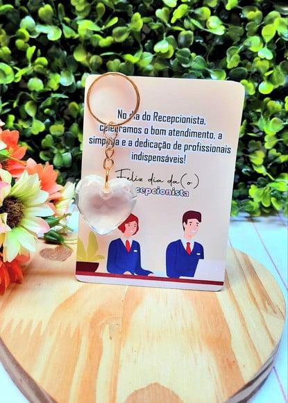 Card com Chaveirinho- Dia do Recepcionista