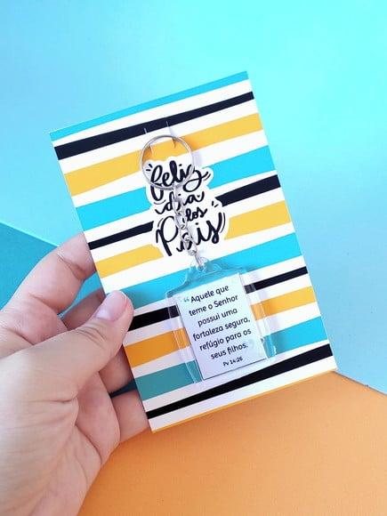 Card com Chaveirinho- Dia dos Pais