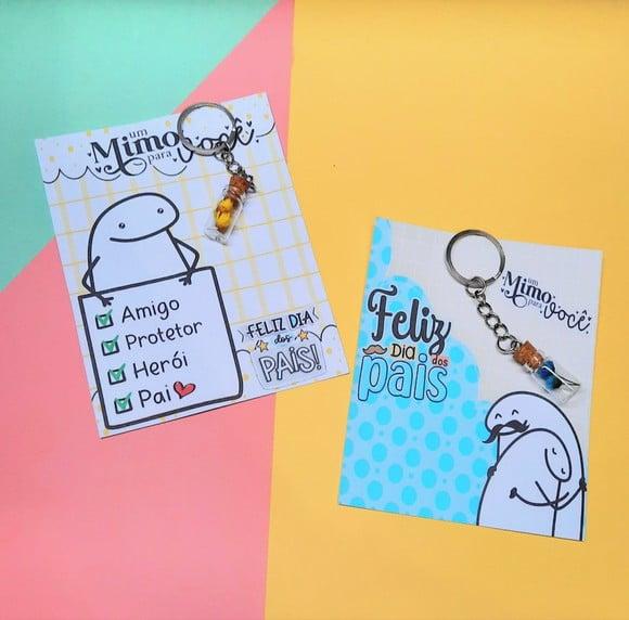 Card com Chaveirinho- Dia dos Pais