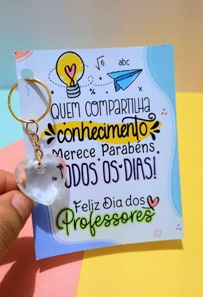 Card com Chaveirinho- Dia dos Professores