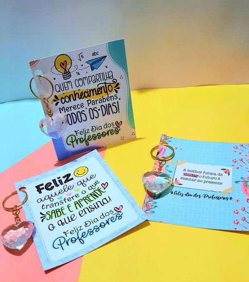 Card com Chaveirinho- Dia dos Professores