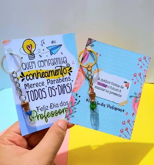 Card com Chaveirinho- Dia dos Professores