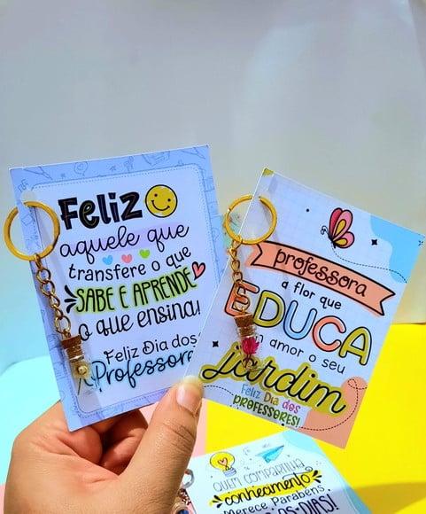 Card com Chaveirinho- Dia dos Professores