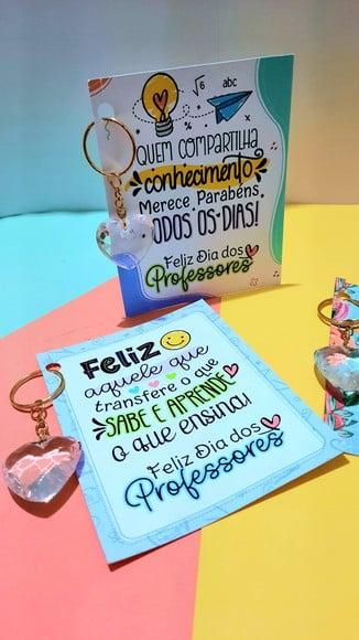 Card com Chaveirinho- Dia dos Professores