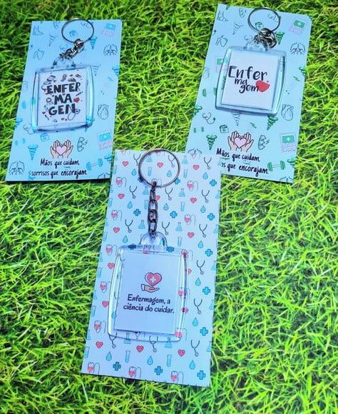 Card com Chaveirinho- Enfermagem