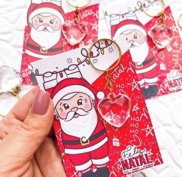 Card com Chaveirinho- Mimo de Natal