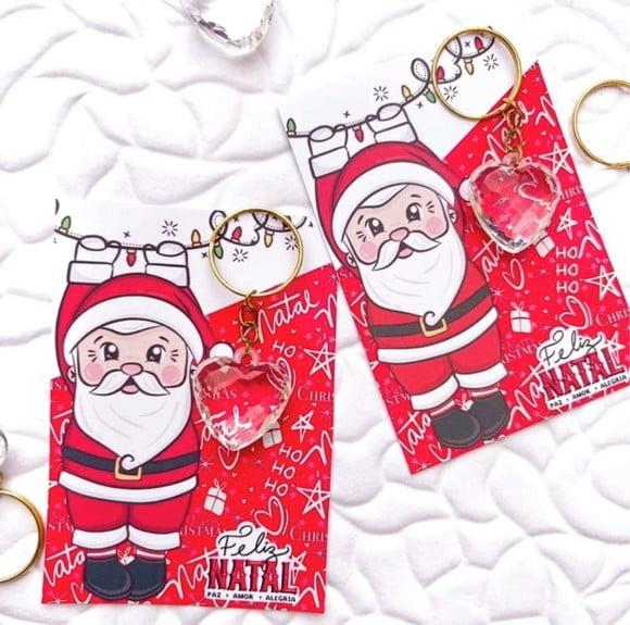 Card com Chaveirinho- Mimo de Natal