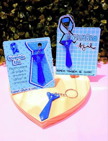 Card com Chaveirinho- Novembro Azul