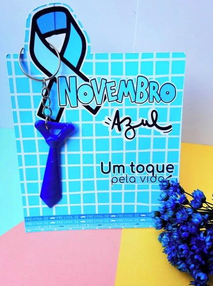 Card com Chaveirinho- Novembro Azul