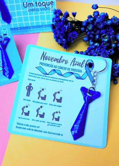 Card com Chaveirinho- Novembro Azul