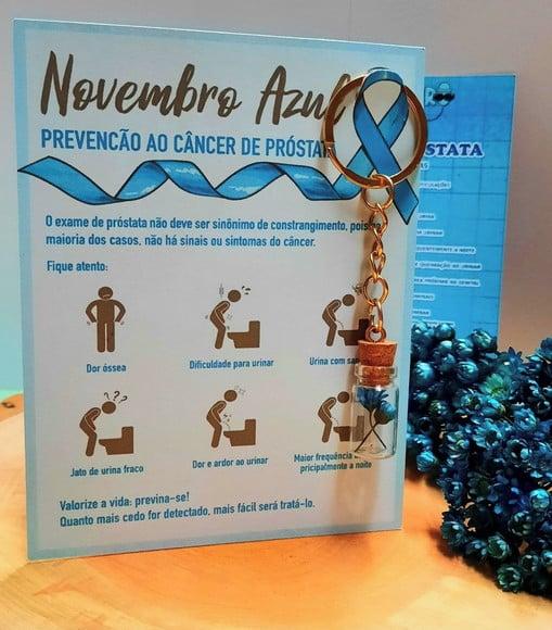 Card com Chaveirinho- Novembro Azul