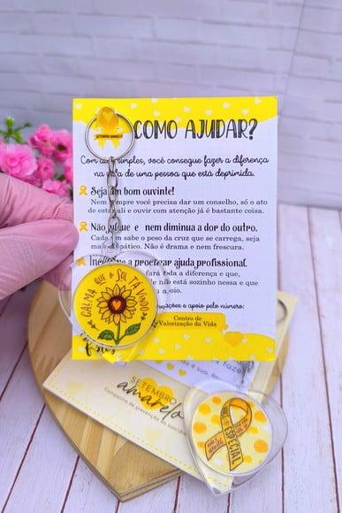 Card com Chaveirinho- Setembro Amarelo