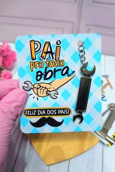 Card com Chaveiro Ferramenta- Dia dos Pais