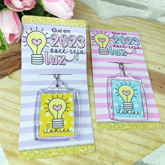 Card com Chaveiro- Ano Novo 2024