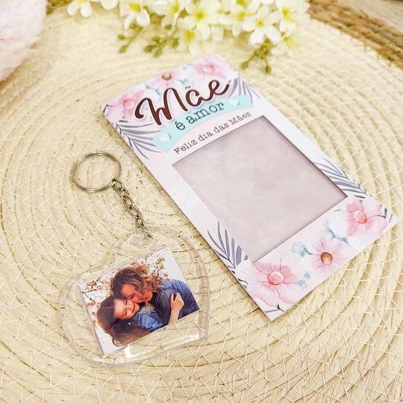 Card com Chaveiro- Dia das Mães