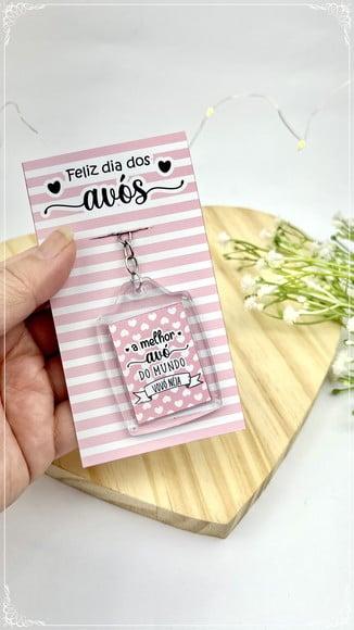 Card com Chaveiro- Dia dos Avós