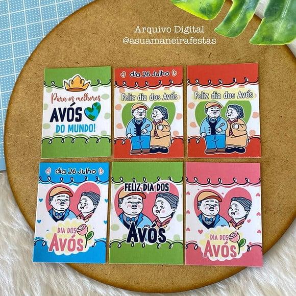 Card com Chaveiro- Dia dos Avós