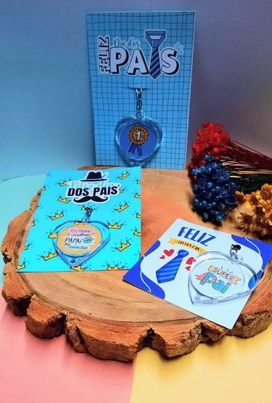 Card com Chaveiro- Dia dos Pais