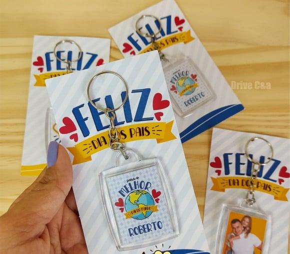 Card com Chaveiro- Dia dos Pais