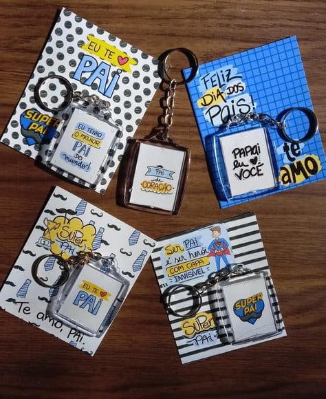 Card com Chaveiro- Dia dos Pais