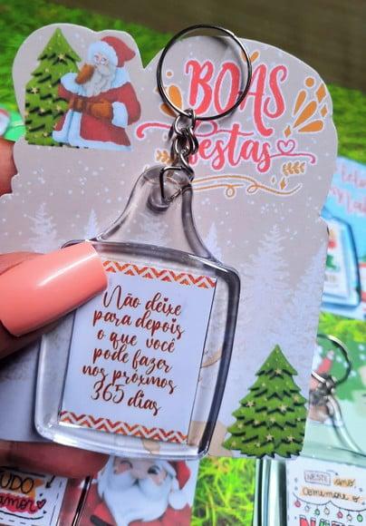 Card com Chaveiro- Mimo de Natal