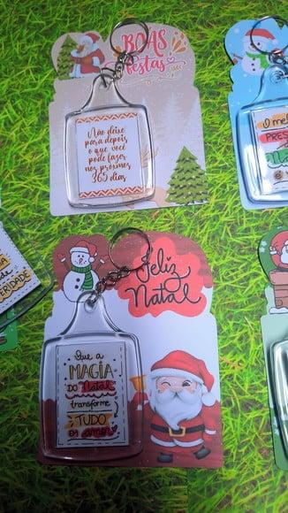 Card com Chaveiro- Mimo de Natal
